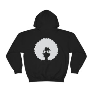 Mood front afro back Unisex Heavy Blend™ Hooded Sweatshirt