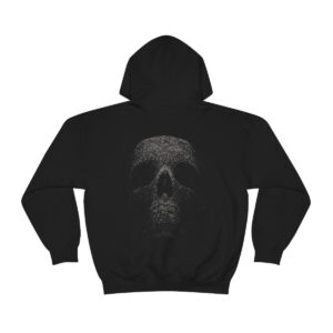 Mood front skeleton back Unisex Heavy Blend™ Hooded Sweatshirt