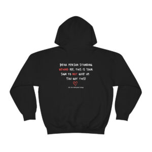 Dear person standing behind me Unisex Heavy Blend™ Hooded Sweatshirt